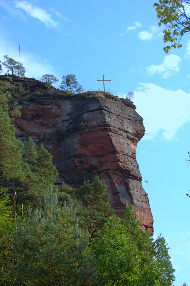 Der Jungfernsprung in Dahn