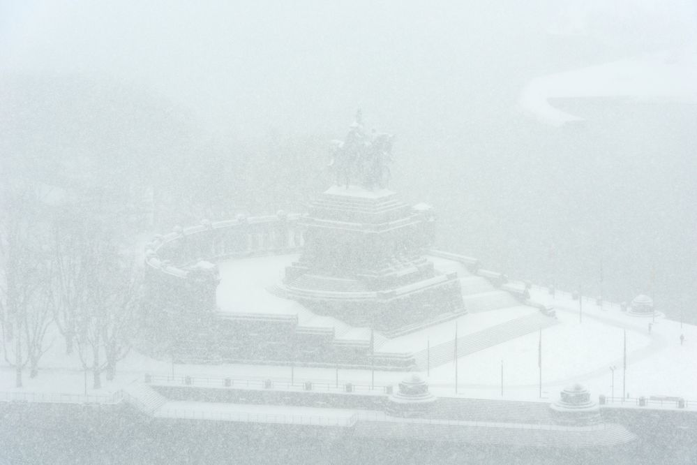 Der Kaiser im Schneegestöber...