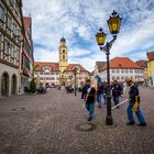 der Kampf gegen die Laterne - gesehen am St. Georgstag in Bad Mergentheim