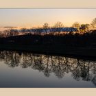 Der Kanal gestern Abend bei Dorsten Hervest.