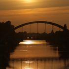 der Kanal im Abendlicht