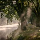 Der Kanal im Nebel