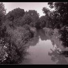 der Kanal in der Grüneta mit einer alten Rolleiflex