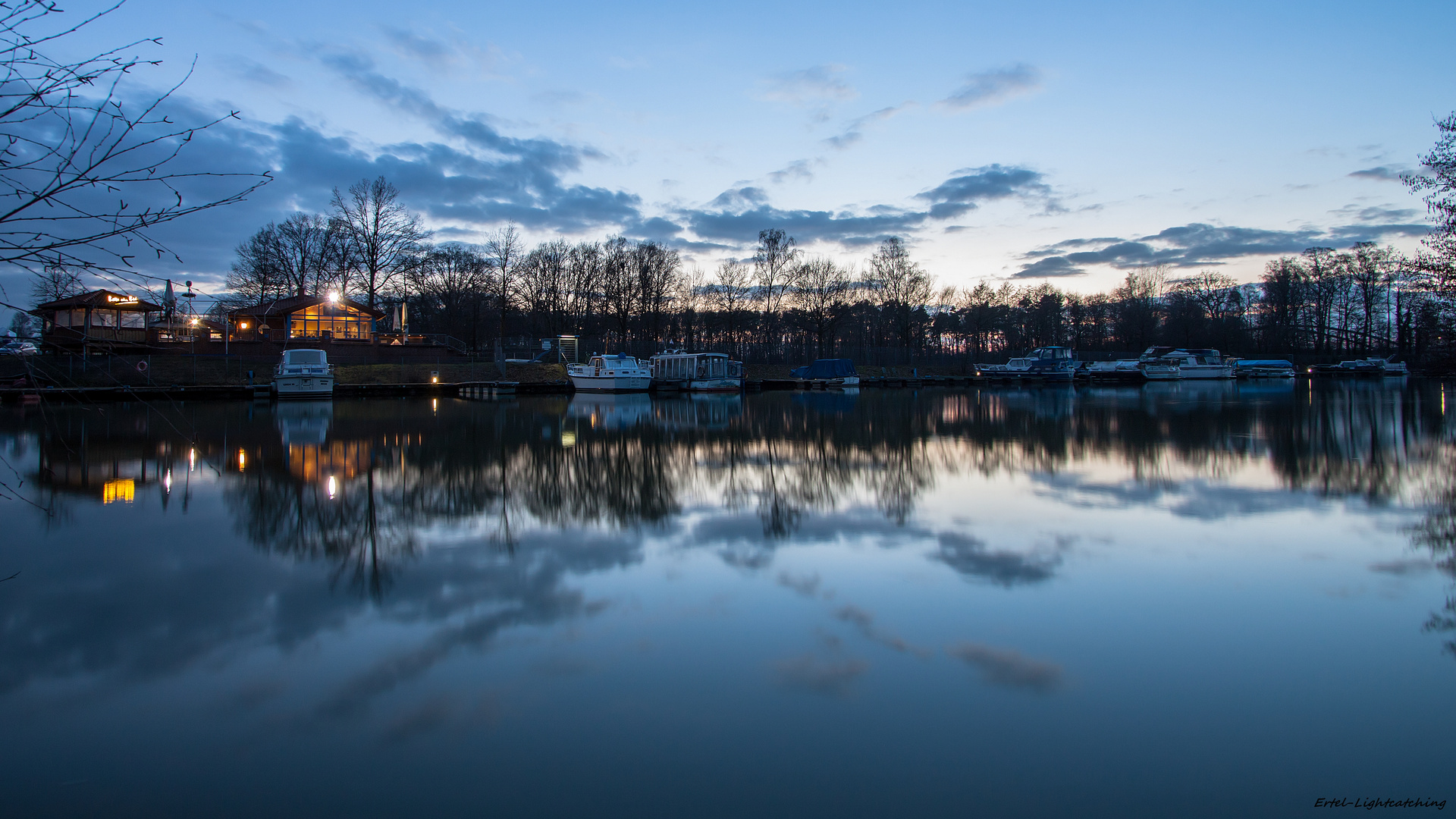 Der Kanalhafen Marina in Recke