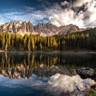 Der Karersee im Abendlicht