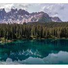 Der Karersee in Südtirol