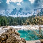 Der Karersee in Südtirol 