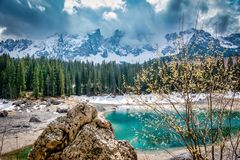 Der Karersee in Südtirol 