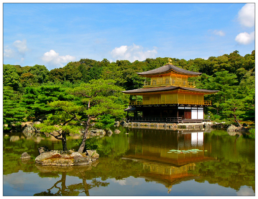 Der Kinkakuji in Kyoto - "Goldener Pavillon"