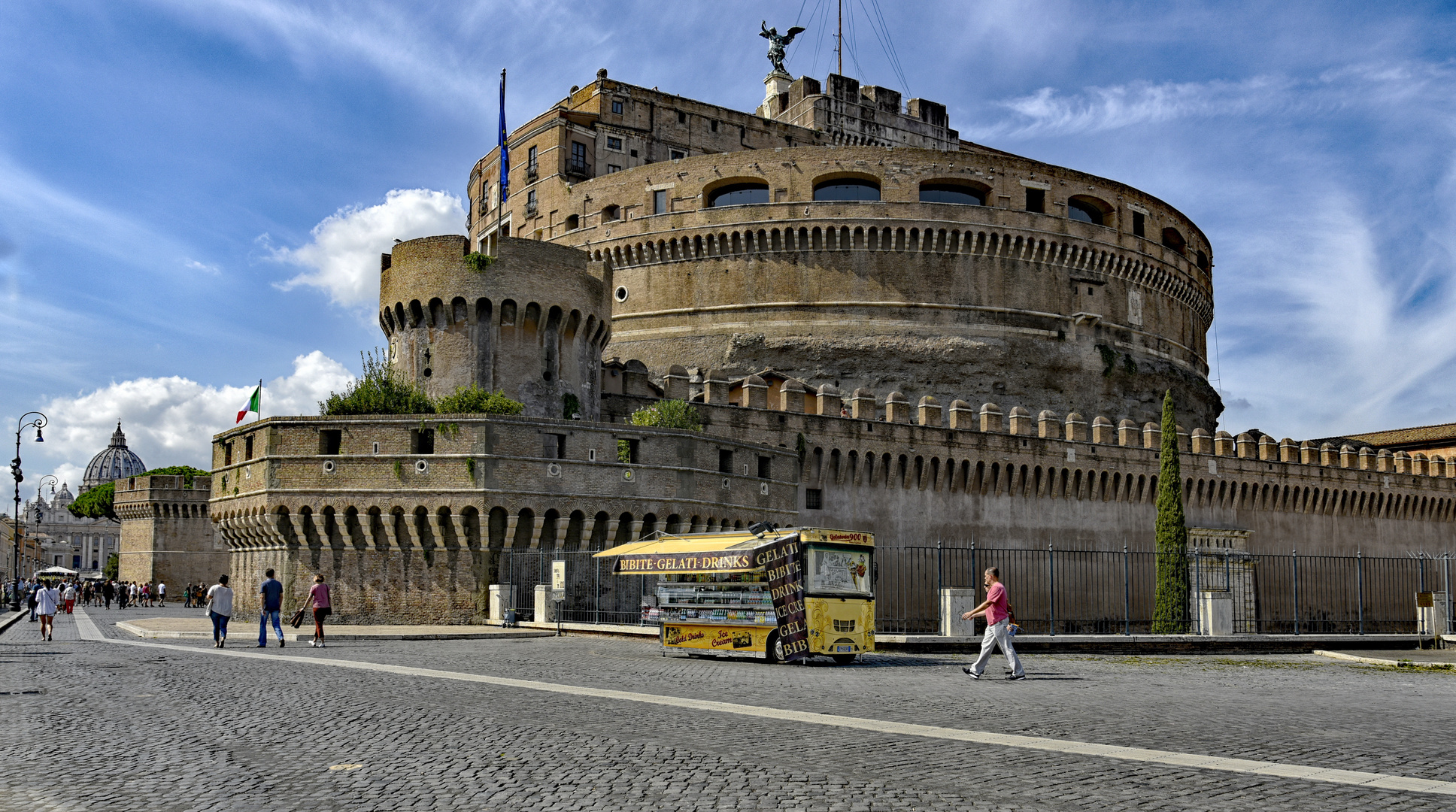 Der Kiosk an der Engelsburg Rom - Castel Sant'Angelo