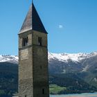 Der Kirchturm im Reschensee