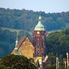 Der Kirchturm in der Abendsonne