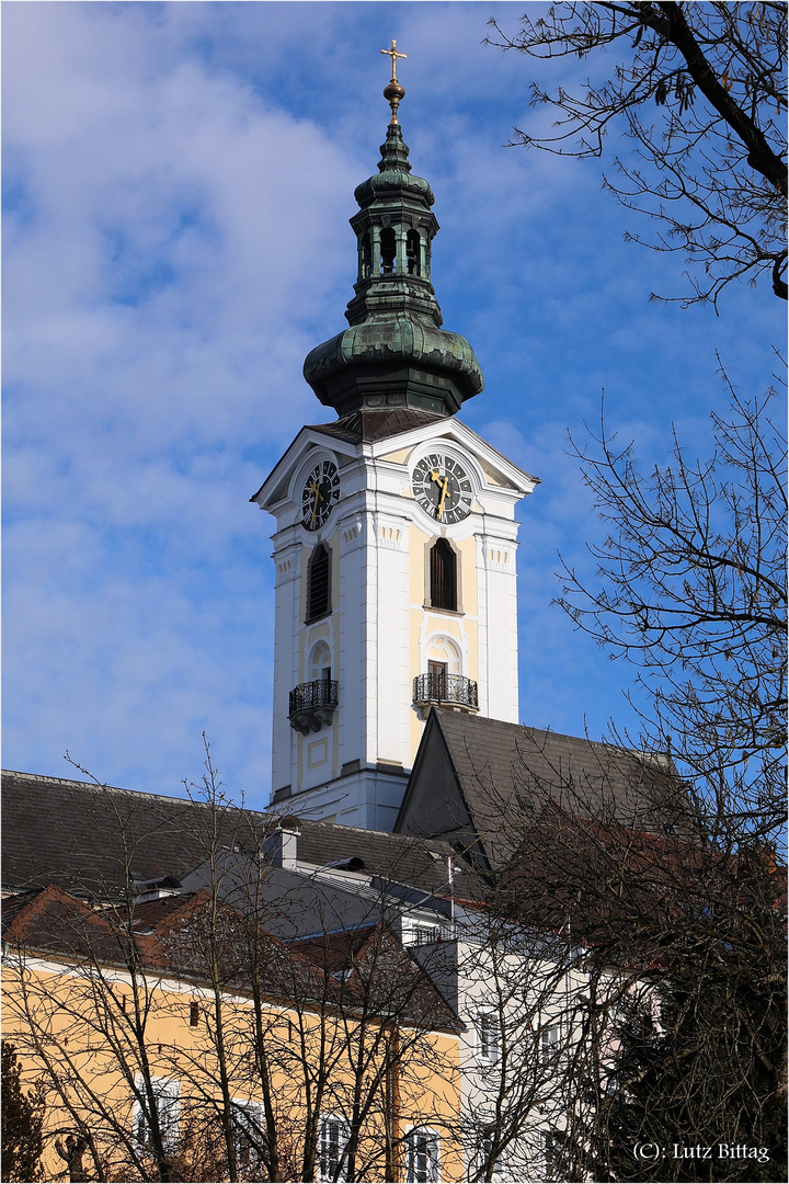 Der Kirchturm von Freistadt