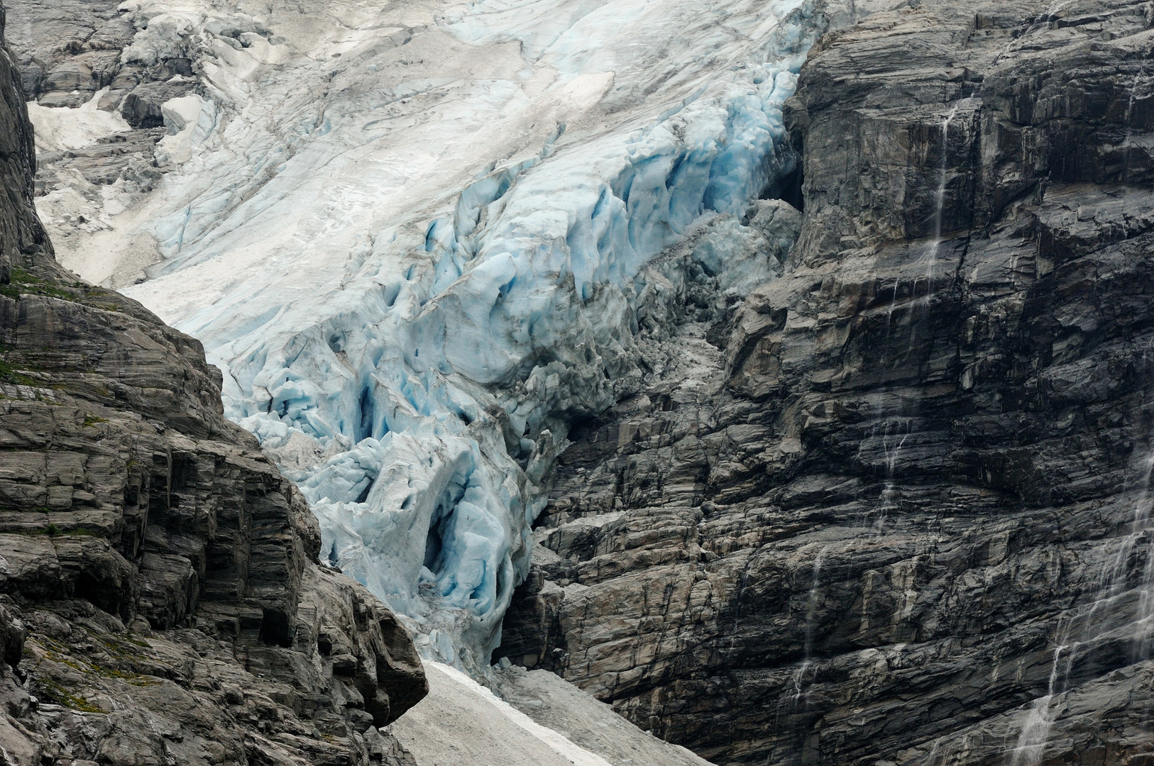 Der Kjenndalsbreen Gletscher in Norwegen. 