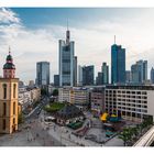 Der Klassiker: Frankfurter Skyline vom Kaufhof aus fotografiert