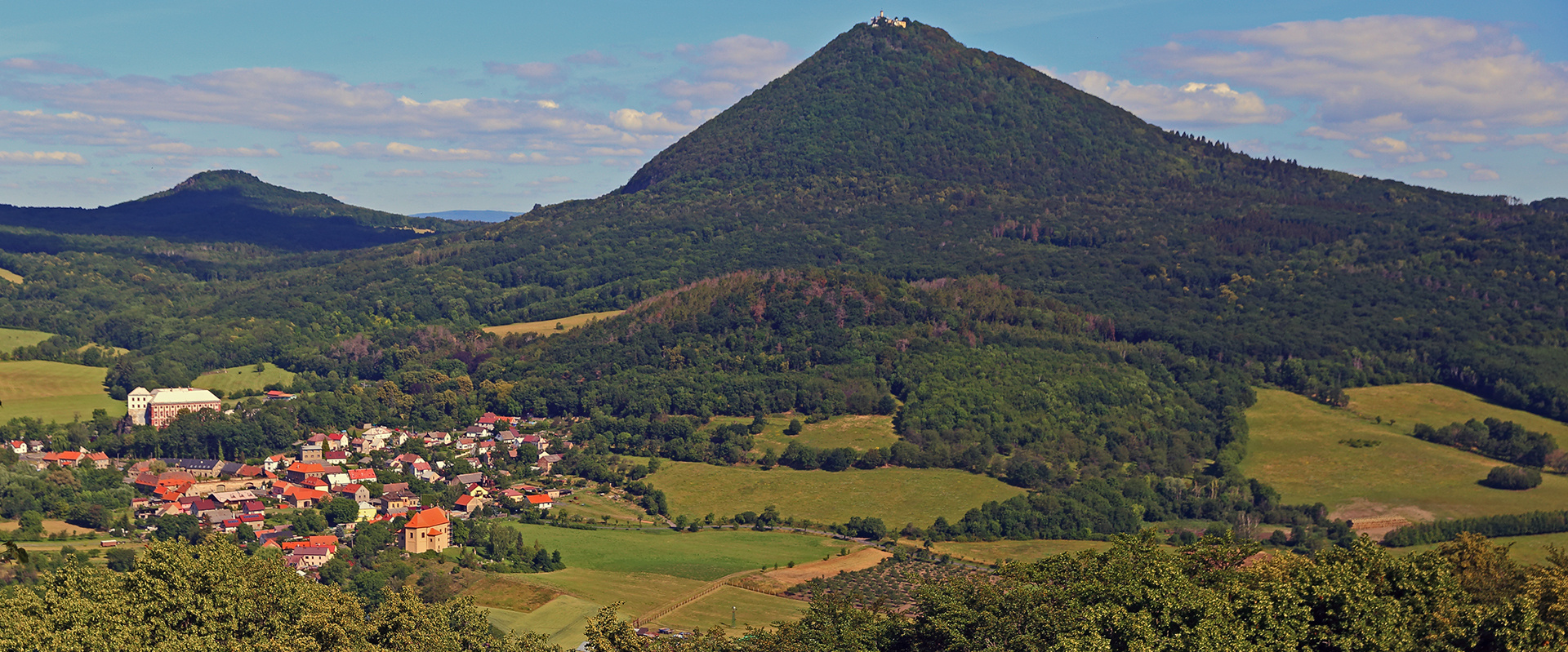 Der Klassiker vom Gipfel des Berges Ostry im Böhmischen Mittelgebirge...