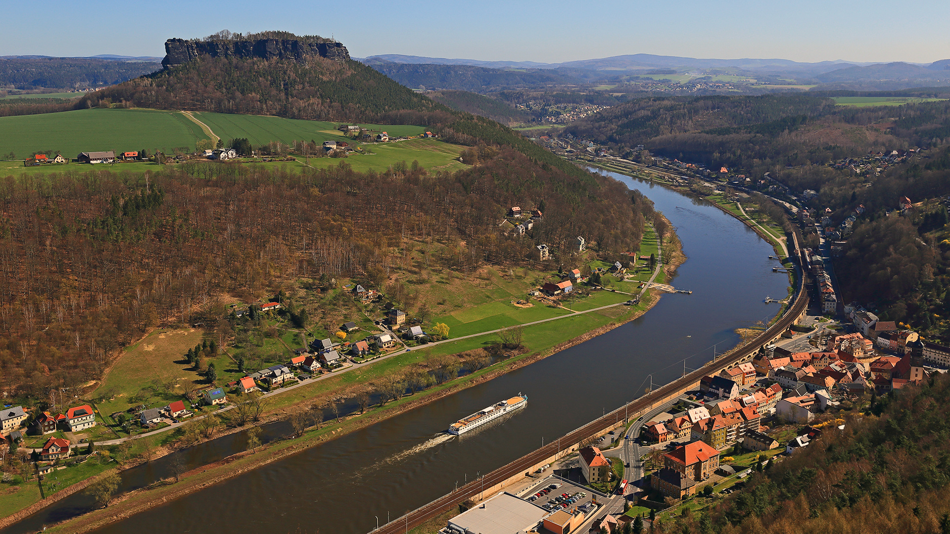 Der Klassiker von der Festung Königstein mit Blick zum Lilienstein  neu bearbeitet...