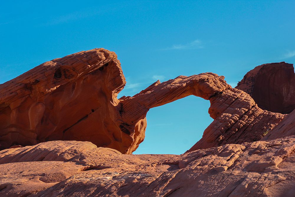 Der kleine Bogen am Arch Rock im Valley of Fire...