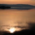 Der kleine Brombachsee im Morgenlicht