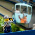 Der kleine Fotograf an der Seilbahn