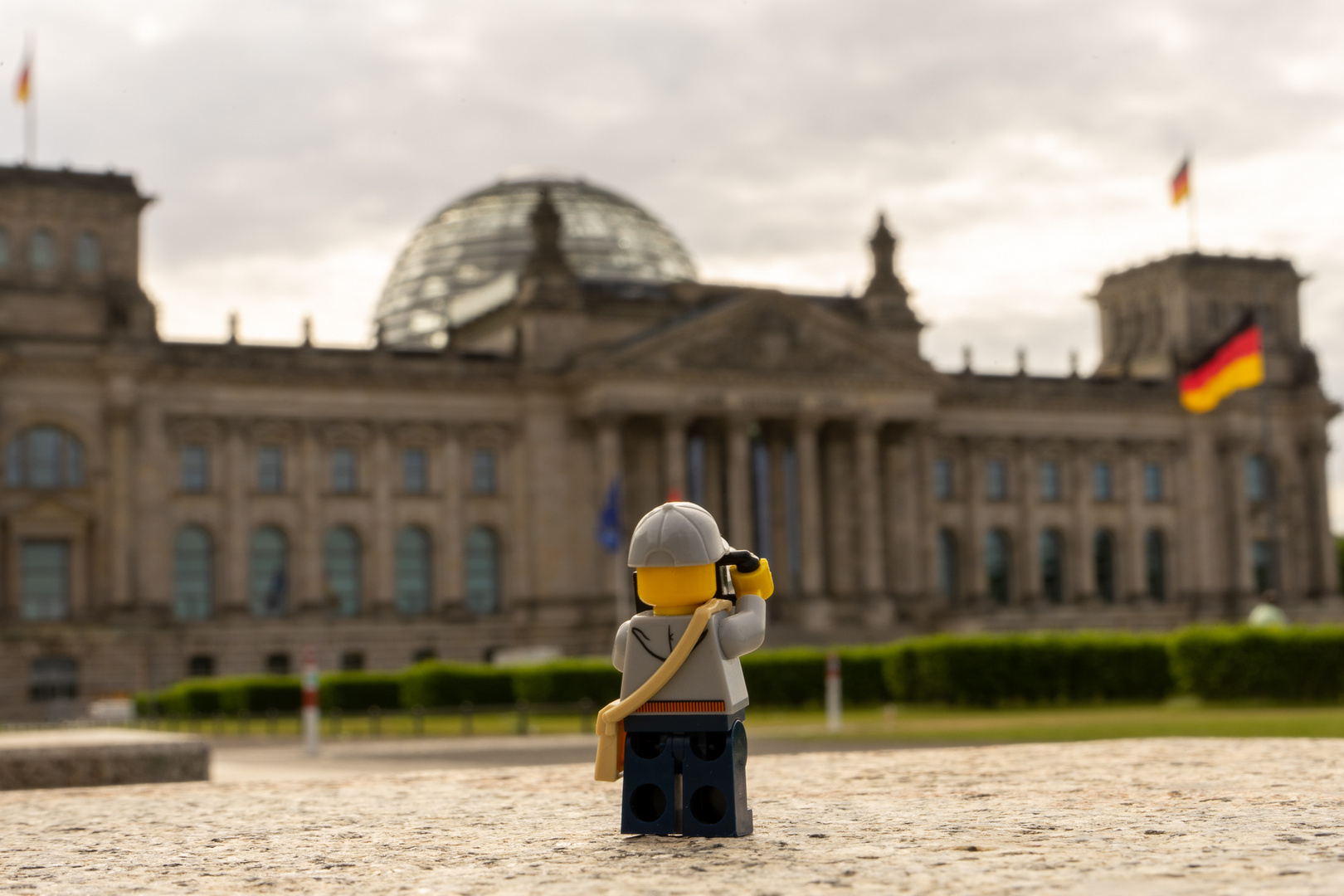 Der kleine Fotograf besucht den Bundestag