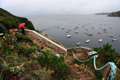 Der kleine Hafen an der Pointe de Brezellec