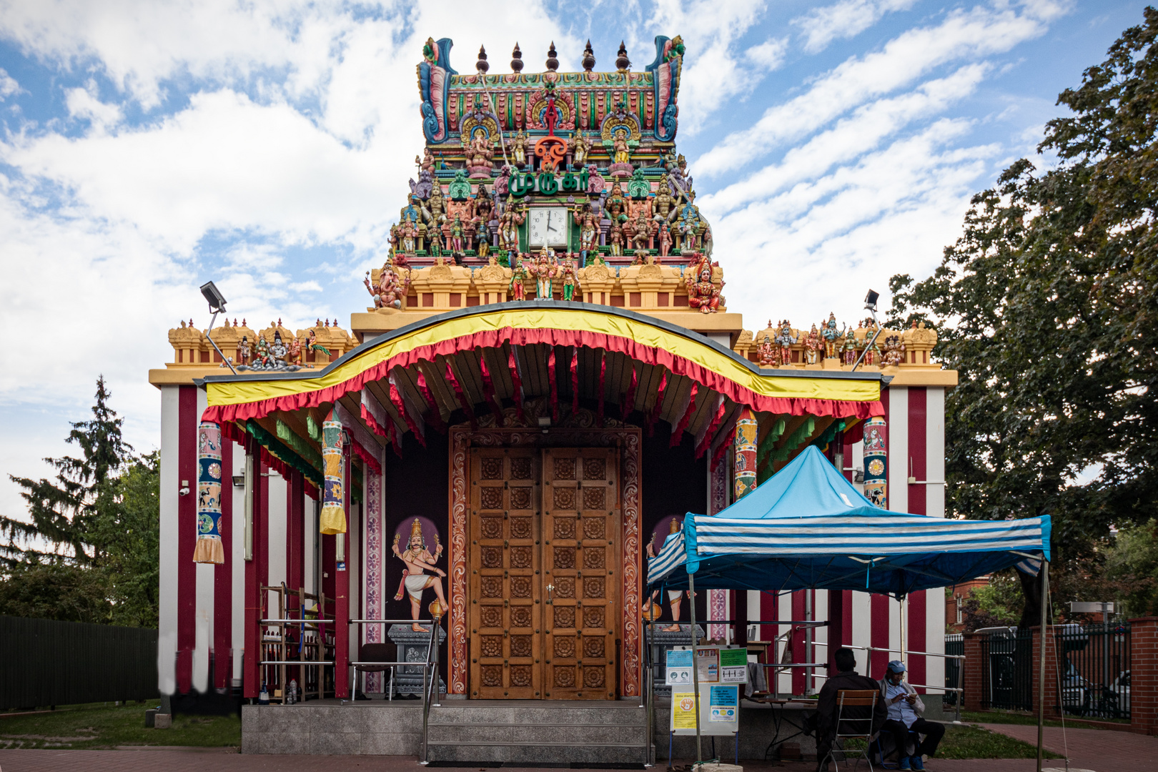 Der kleine Hindu Tempel in Berlin