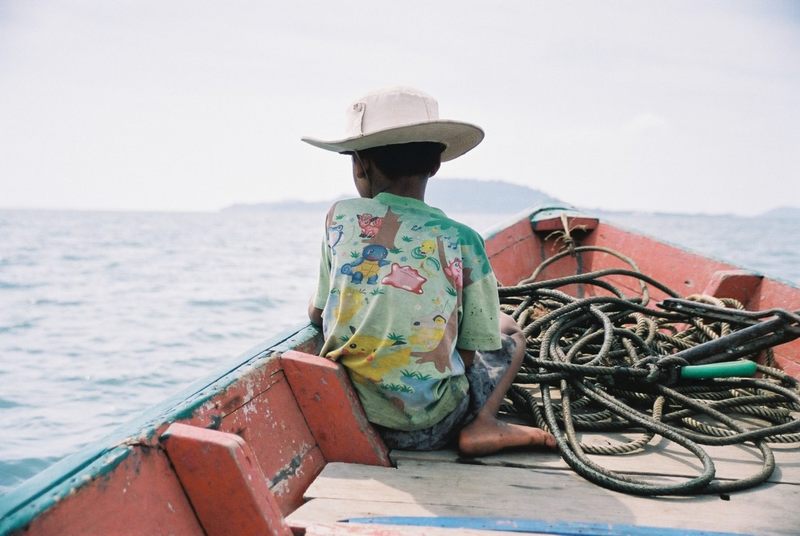 Der kleine Mann und das Meer