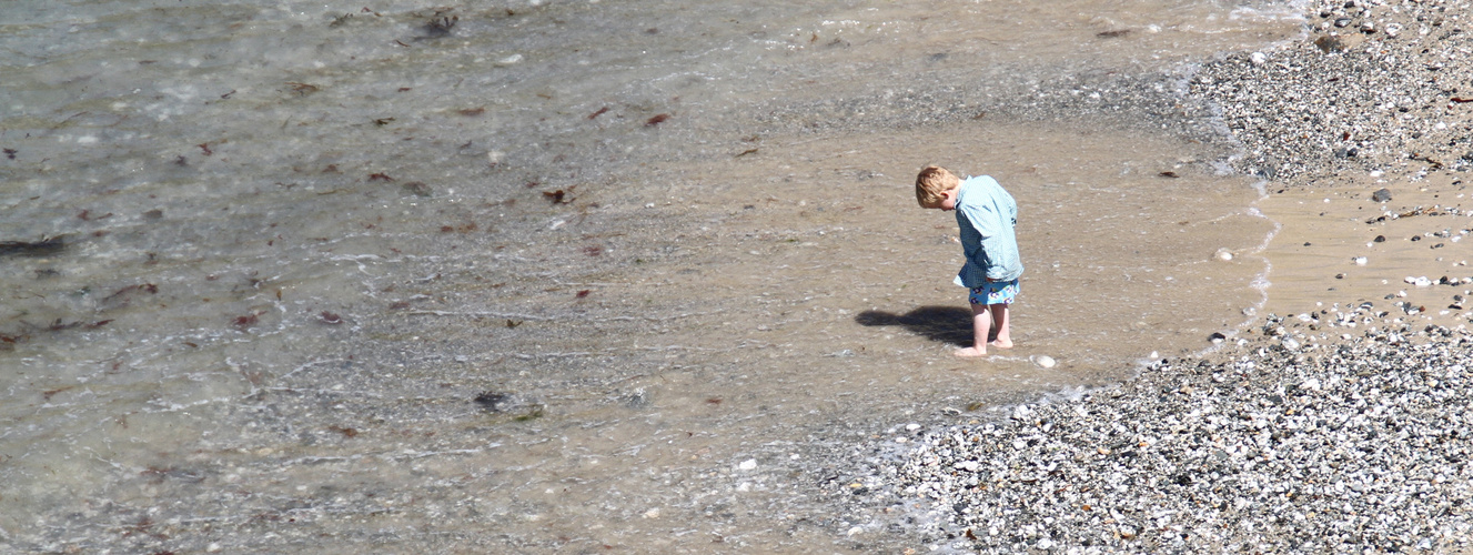 ....der kleine Mann und das Meer....