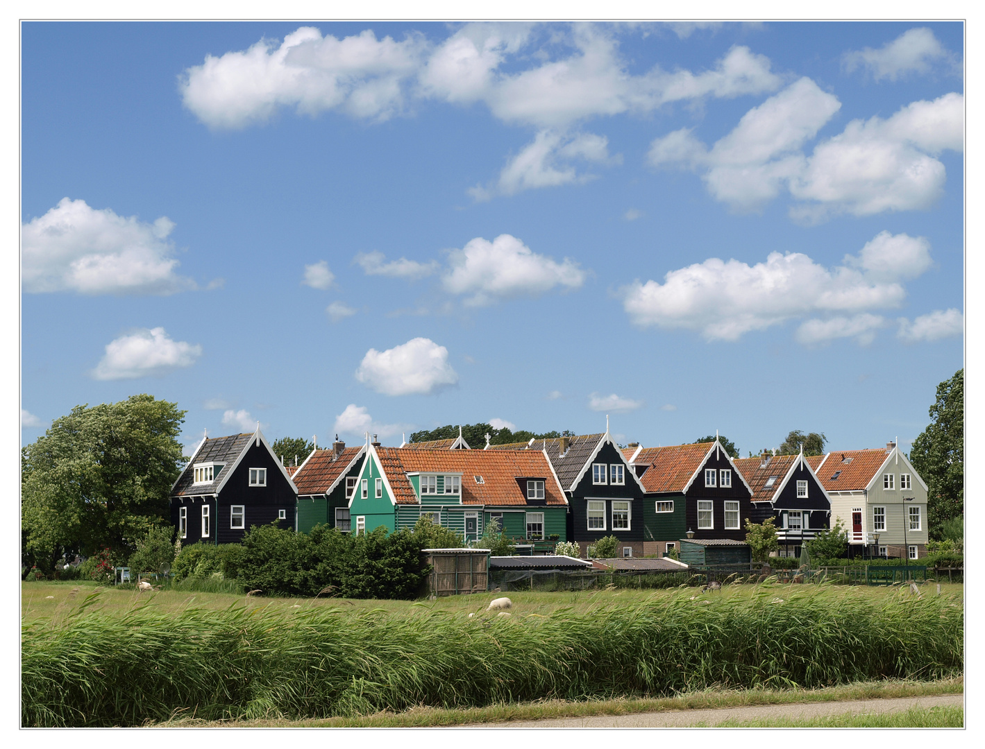 Der kleine Ort Marken am Ijsselmeer