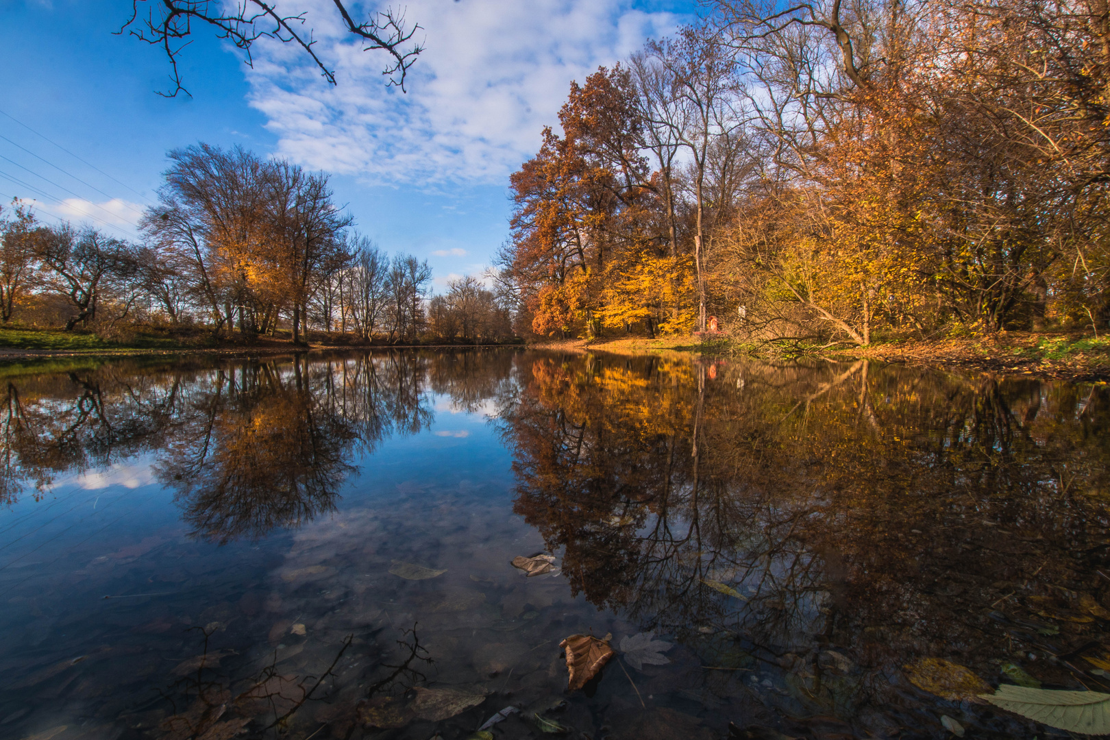 Der kleine See an der Würm