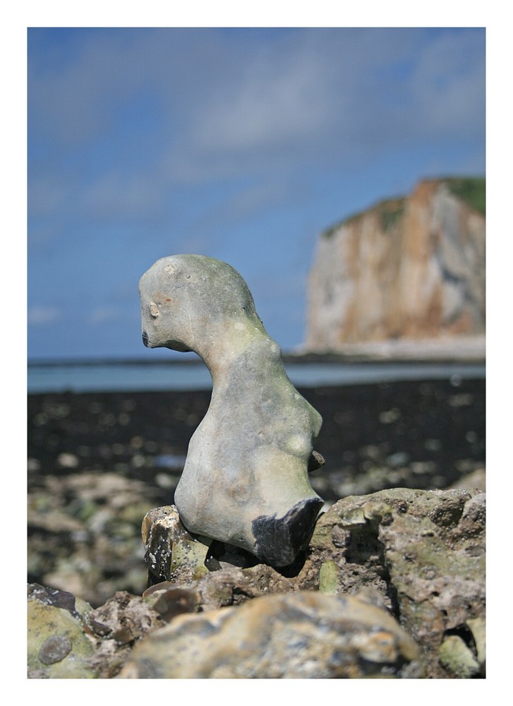 der kleine Steinbeisser am Strand von "St. Pierre en Port"