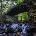 Der kleine Wasserfall im Geisterholz, Ennigerloh, Oelde