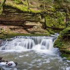 Der kleine Wasserfall im Monbachtal