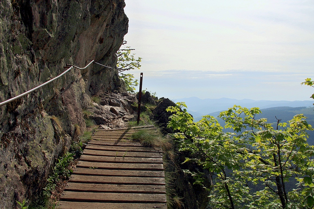 Der Klettersteig Sentier des Roches ist einer gefährlichsten und eindrucksvollsten...