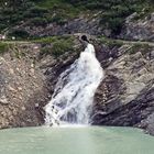 Der knapp 2200m hoch gelegene Mattmarkstausee im Wallis...