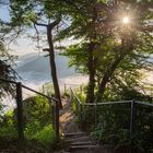 Der Knopfmacherfelsen am Morgen