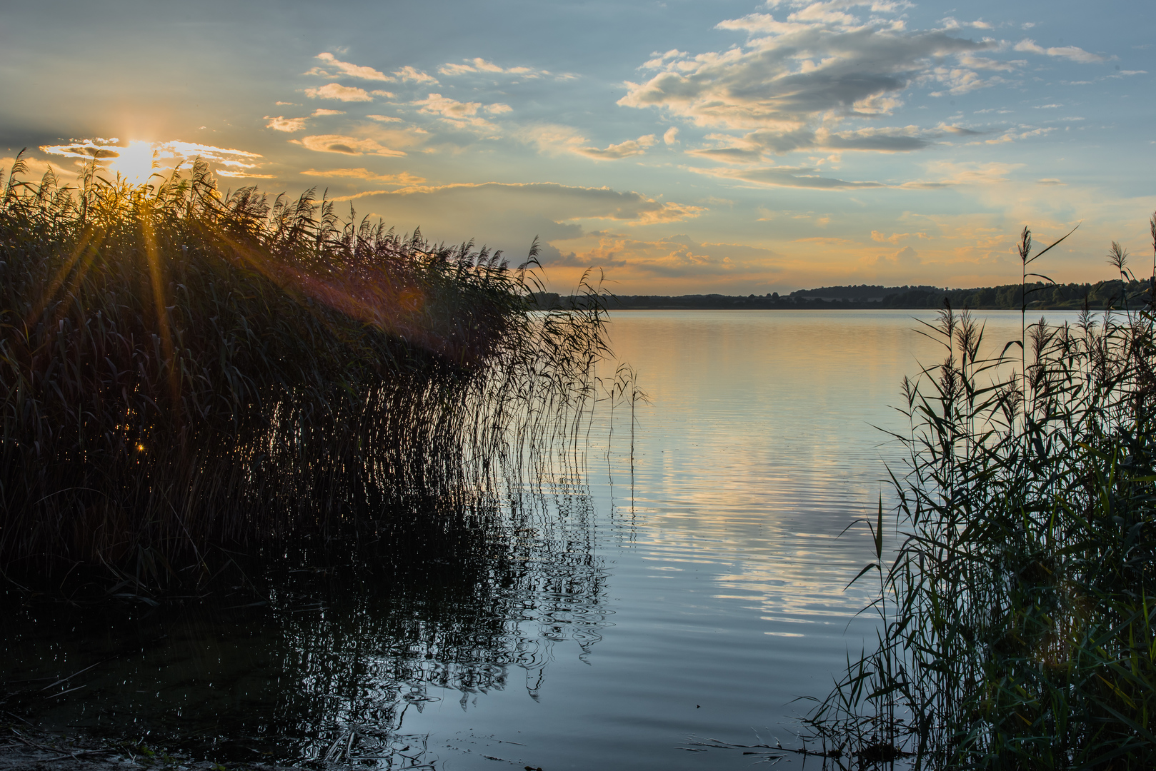 der Kochelsee am Abend