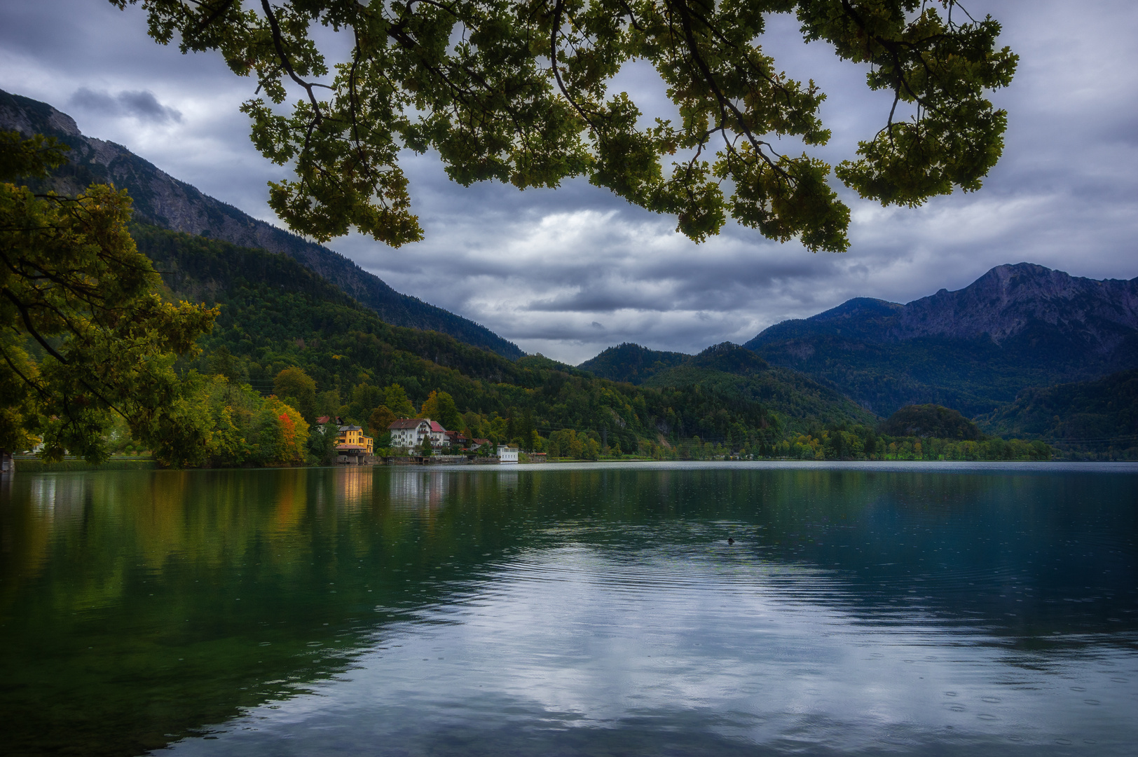 ....der Kochelsee...natürlich im Regen..