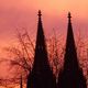 Der Klner Dom im Abendrot