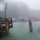 der Königsee bei einem Wolkenbruch