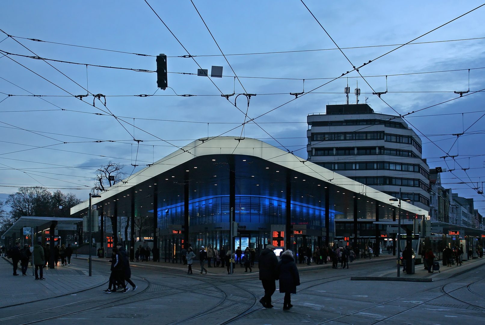 Der Königsplatz in Augsburg