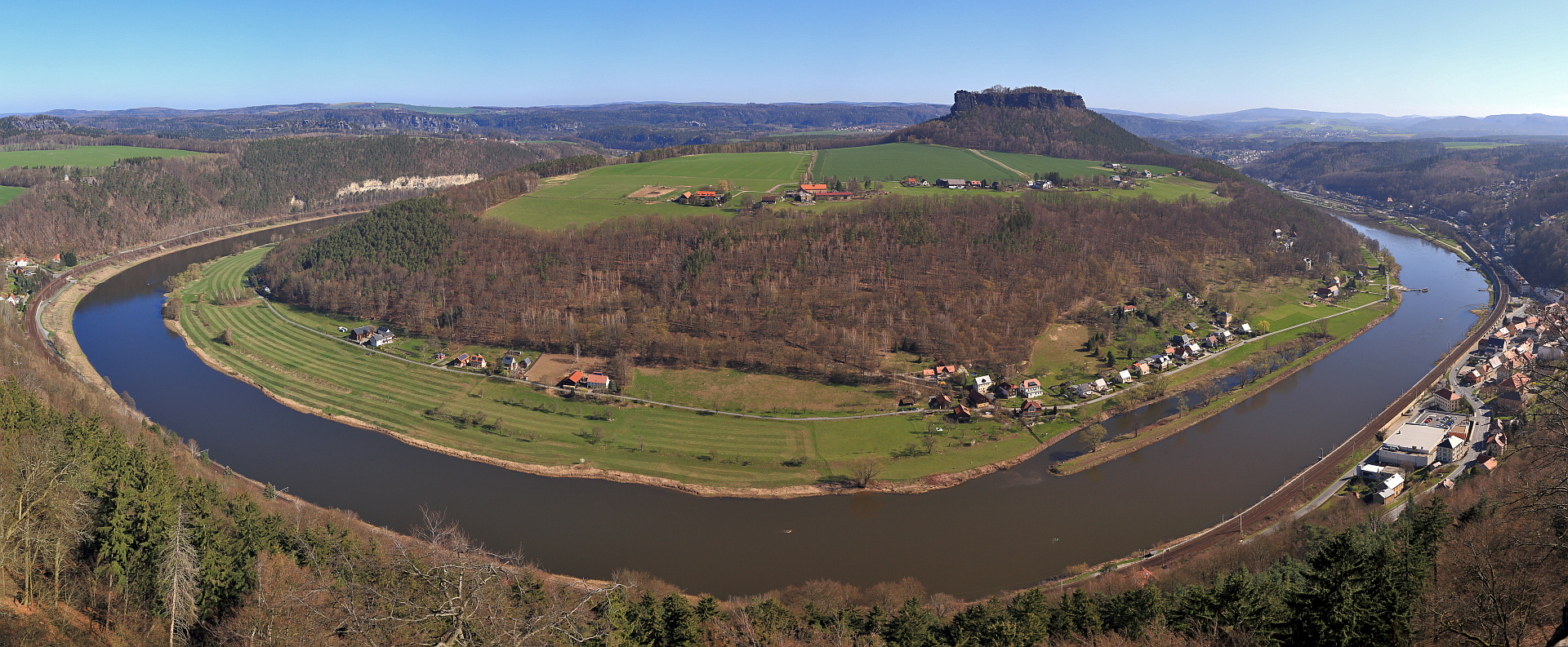 Der komplette Elbebogen um den Lilienstein gehört für mich ...