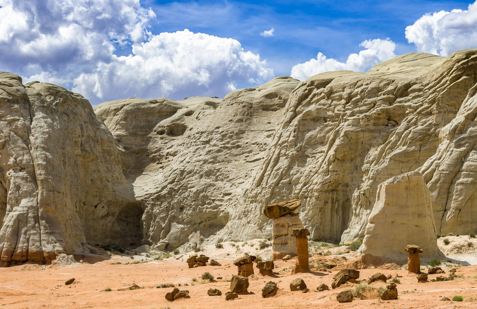 Der Konferenzplatz bei den Toadstool Hoodoos