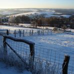 Der Kontrast: Schnee am Michelsberg 588 m über NN