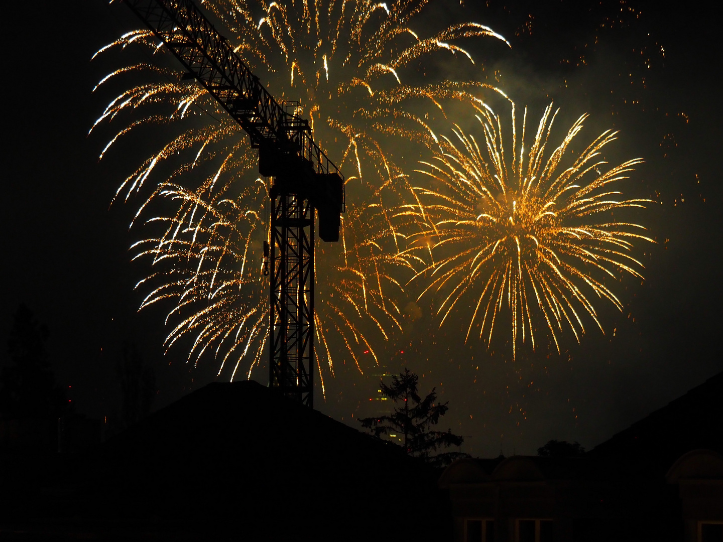 der Kran und das Feuerwerk-P7310288