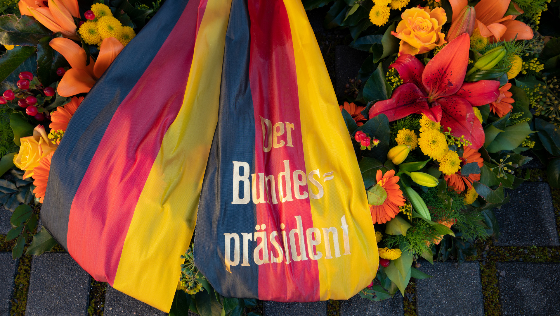 Der Kranz des Bundespräsidenten