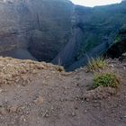 Der Krater Vesuv