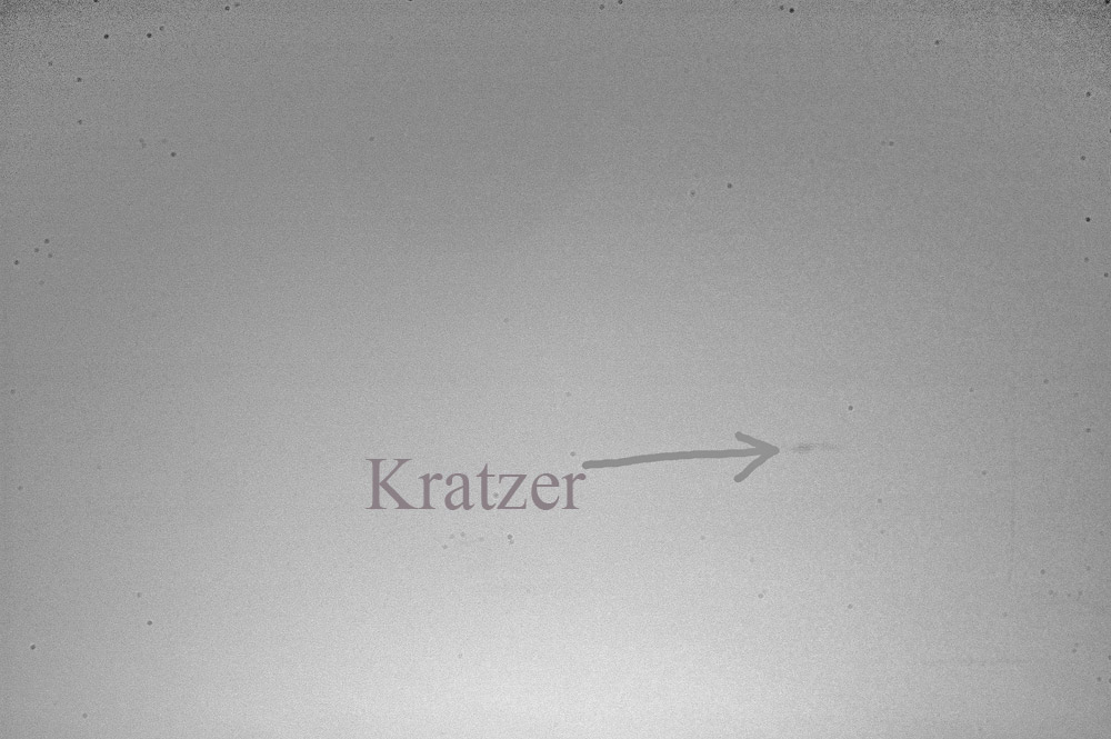 Der Kratzer / Die Schliere