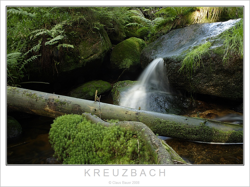 Der Kreuzbach am Dreisessel - Berg